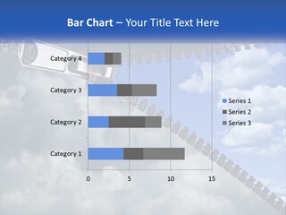 Horizontal Unzip Sky PowerPoint Template
