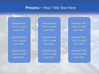Horizontal Unzip Sky PowerPoint Template