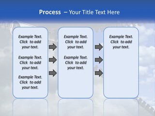 Horizontal Unzip Sky PowerPoint Template