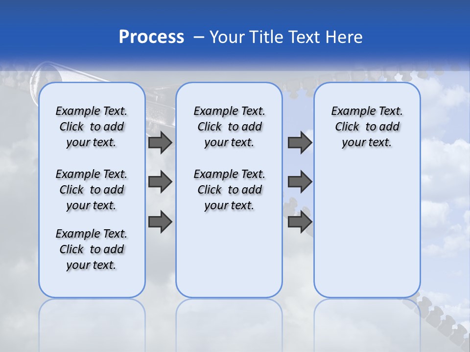 Horizontal Unzip Sky PowerPoint Template