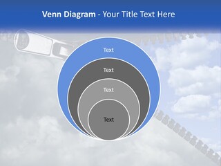 Horizontal Unzip Sky PowerPoint Template
