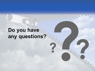 Horizontal Unzip Sky PowerPoint Template