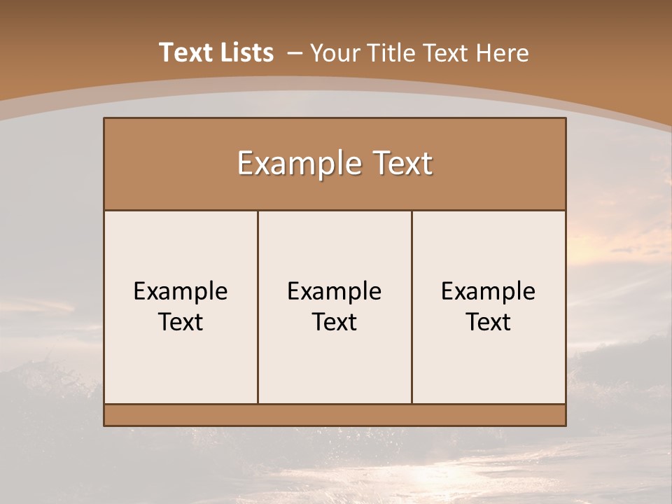 Nature Tail Ocean PowerPoint Template