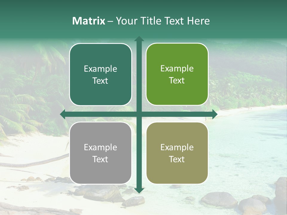 Sailboat Copyspace Beach PowerPoint Template