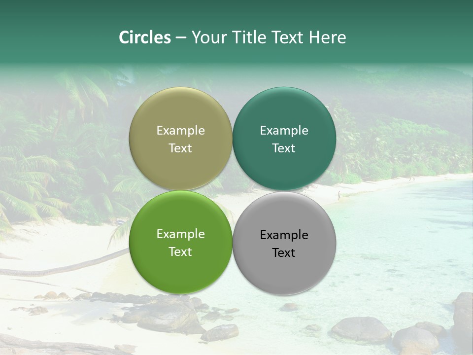 Sailboat Copyspace Beach PowerPoint Template