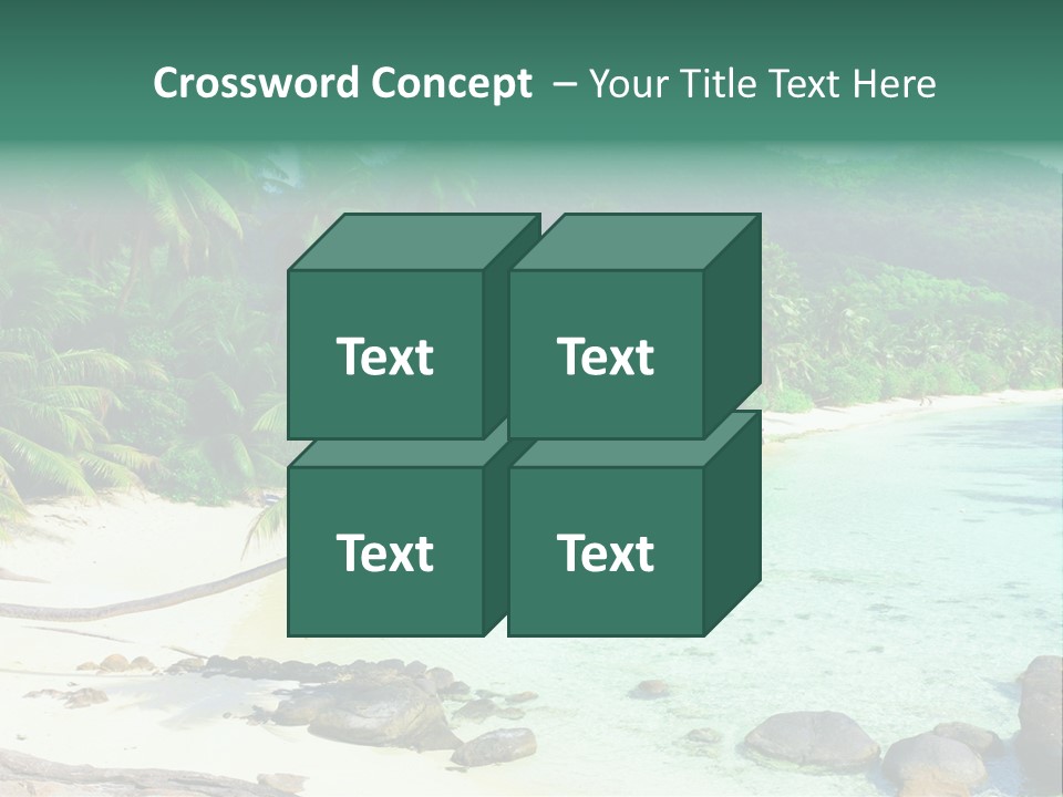 Sailboat Copyspace Beach PowerPoint Template