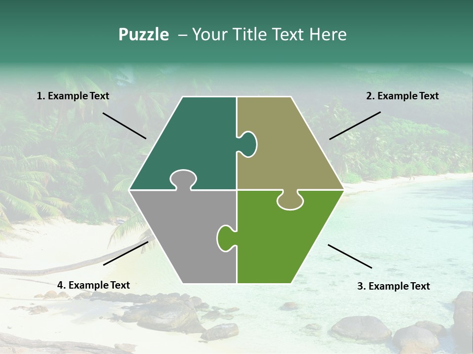 Sailboat Copyspace Beach PowerPoint Template