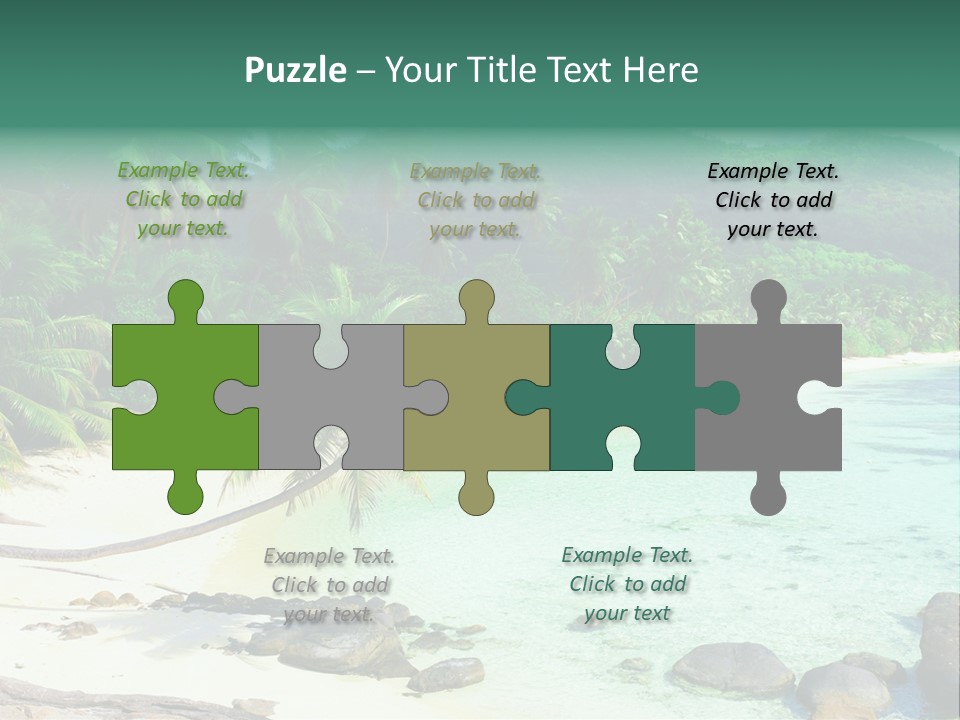 Sailboat Copyspace Beach PowerPoint Template