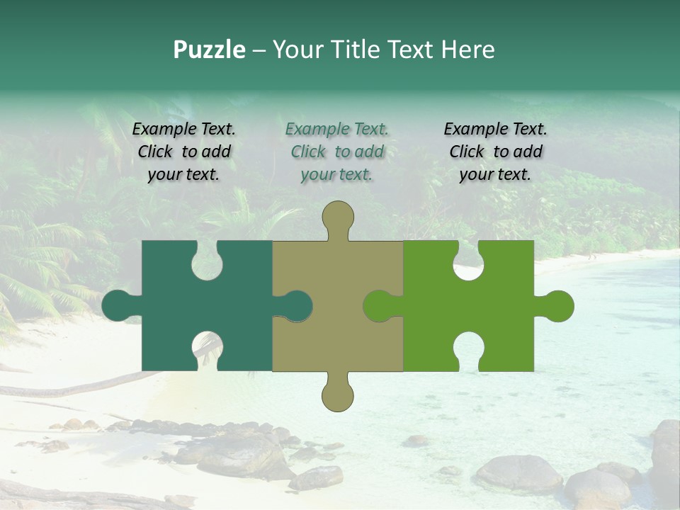 Sailboat Copyspace Beach PowerPoint Template