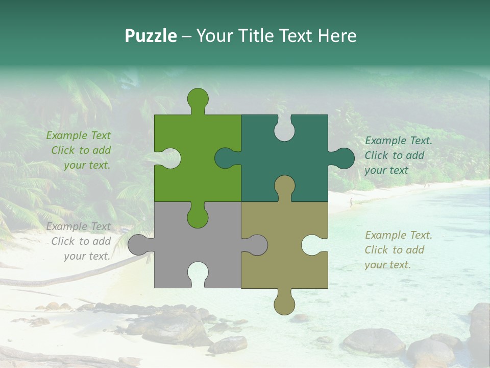 Sailboat Copyspace Beach PowerPoint Template