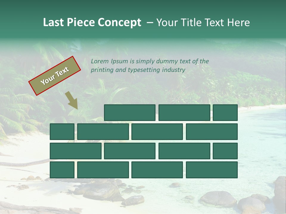 Sailboat Copyspace Beach PowerPoint Template