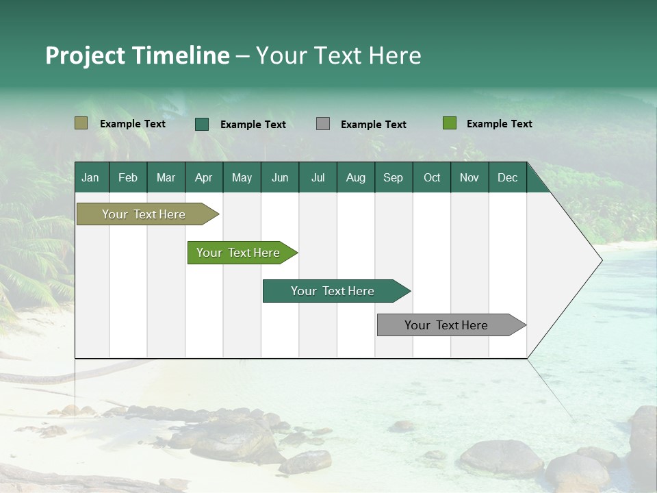 Sailboat Copyspace Beach PowerPoint Template