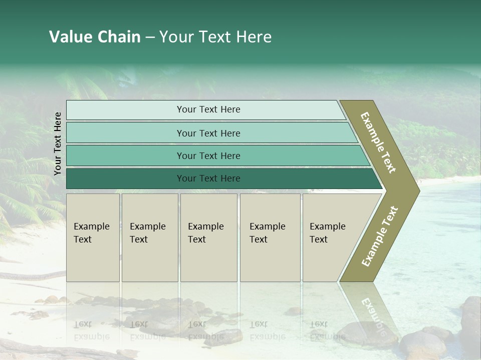Sailboat Copyspace Beach PowerPoint Template