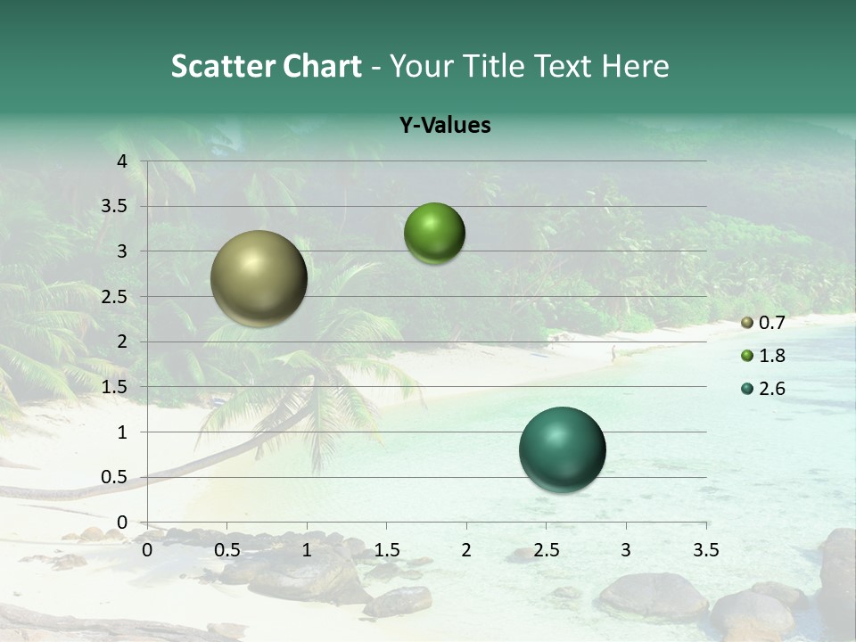 Sailboat Copyspace Beach PowerPoint Template