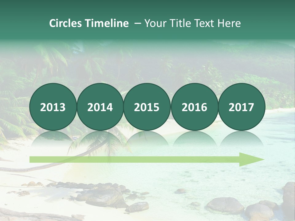 Sailboat Copyspace Beach PowerPoint Template