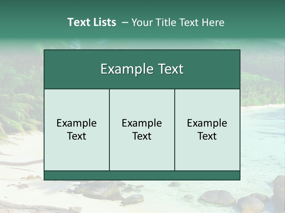 Sailboat Copyspace Beach PowerPoint Template