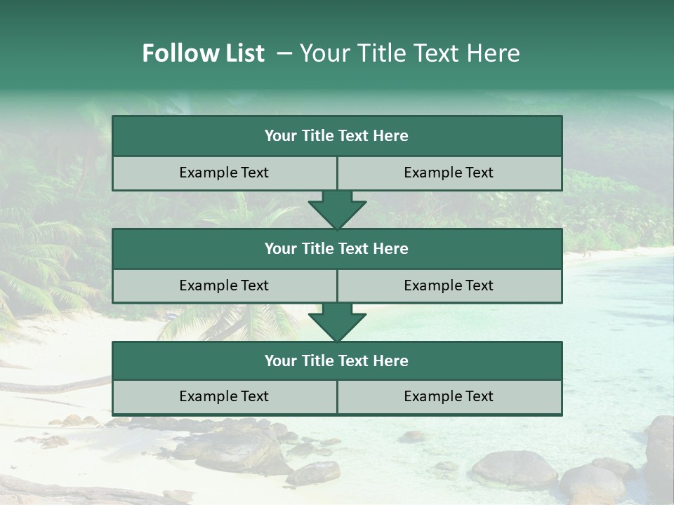 Sailboat Copyspace Beach PowerPoint Template