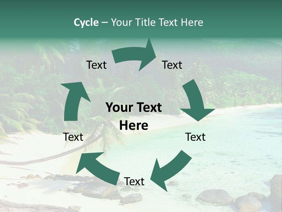 Sailboat Copyspace Beach PowerPoint Template