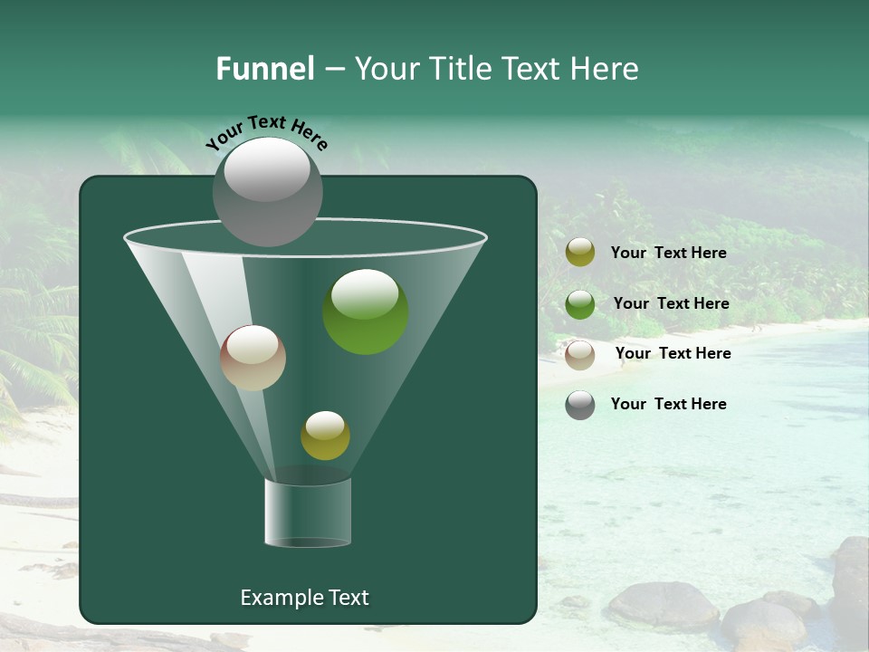 Sailboat Copyspace Beach PowerPoint Template