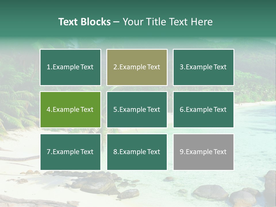 Sailboat Copyspace Beach PowerPoint Template