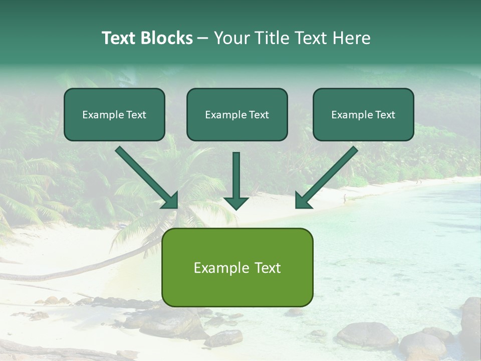 Sailboat Copyspace Beach PowerPoint Template