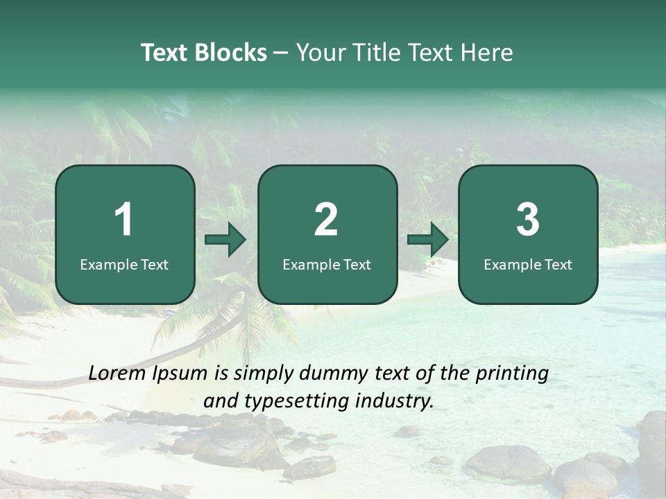 Sailboat Copyspace Beach PowerPoint Template