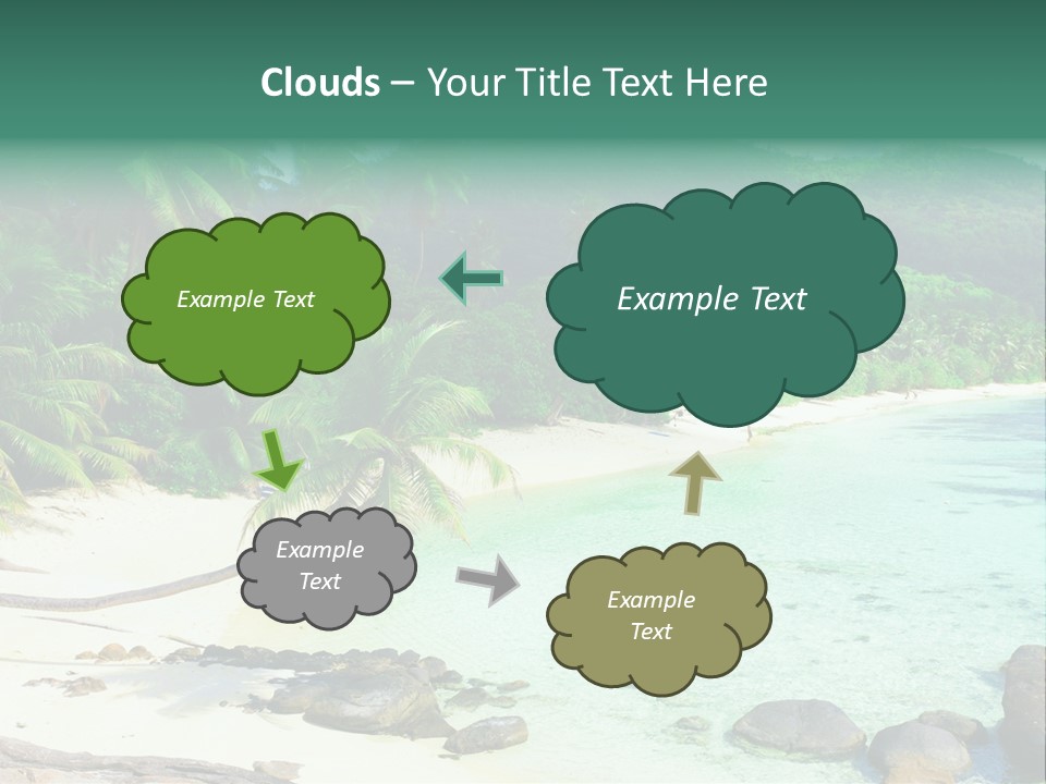 Sailboat Copyspace Beach PowerPoint Template
