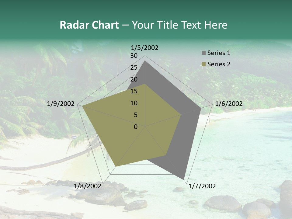 Sailboat Copyspace Beach PowerPoint Template