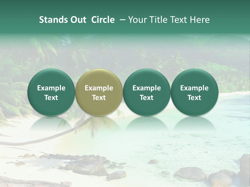 Sailboat Copyspace Beach PowerPoint Template