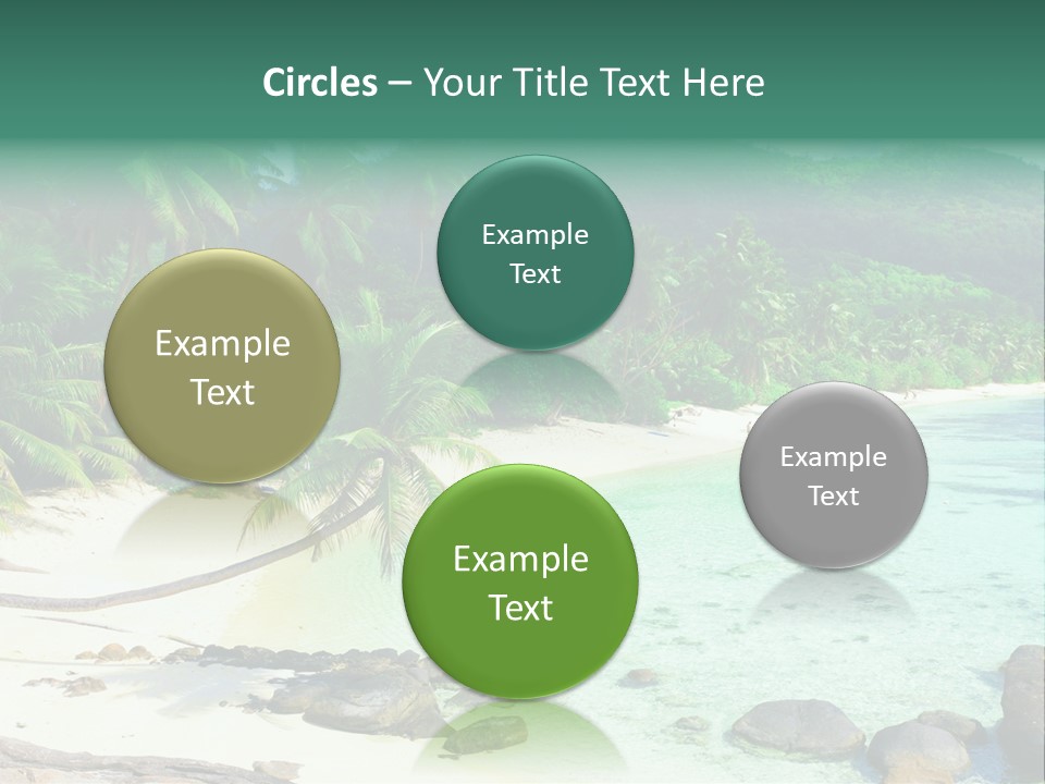 Sailboat Copyspace Beach PowerPoint Template