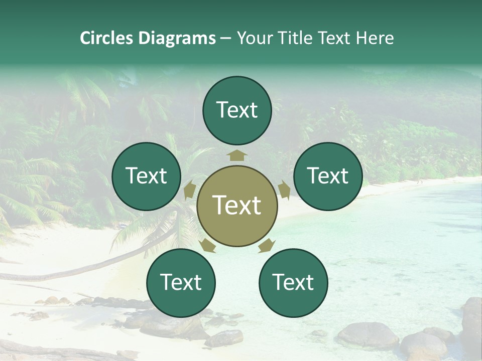 Sailboat Copyspace Beach PowerPoint Template