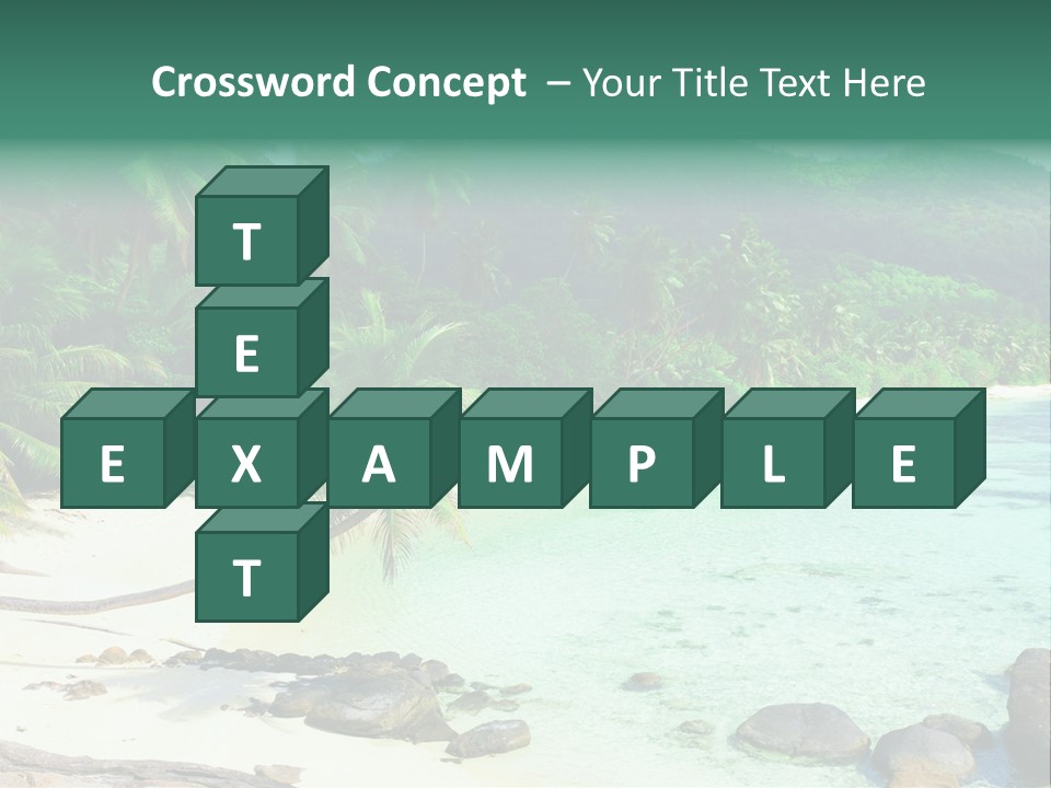 Sailboat Copyspace Beach PowerPoint Template