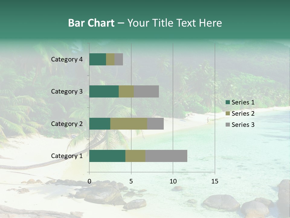 Sailboat Copyspace Beach PowerPoint Template