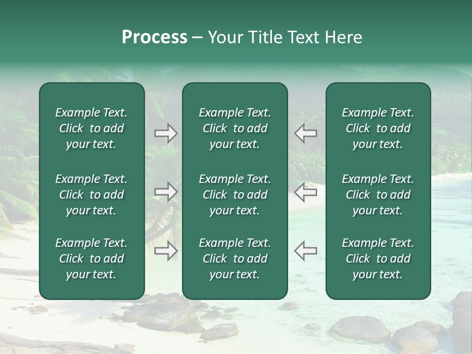 Sailboat Copyspace Beach PowerPoint Template
