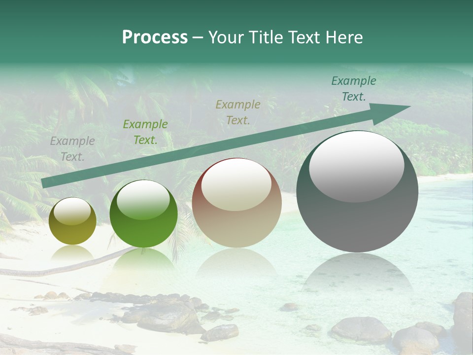 Sailboat Copyspace Beach PowerPoint Template