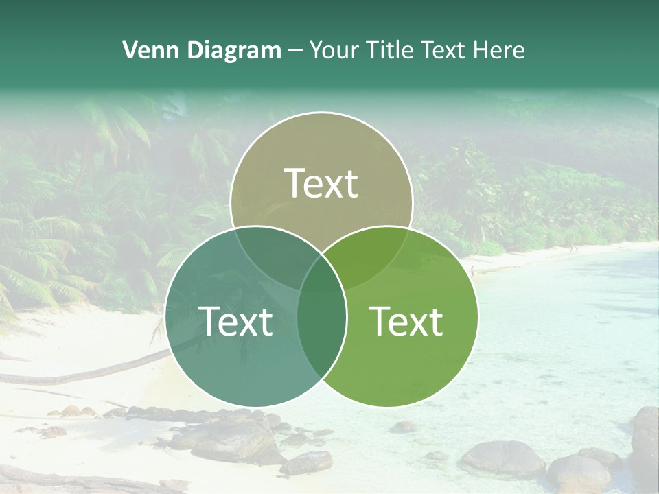 Sailboat Copyspace Beach PowerPoint Template