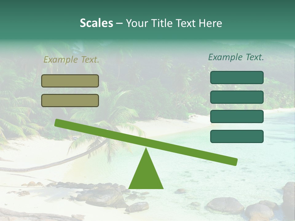 Sailboat Copyspace Beach PowerPoint Template