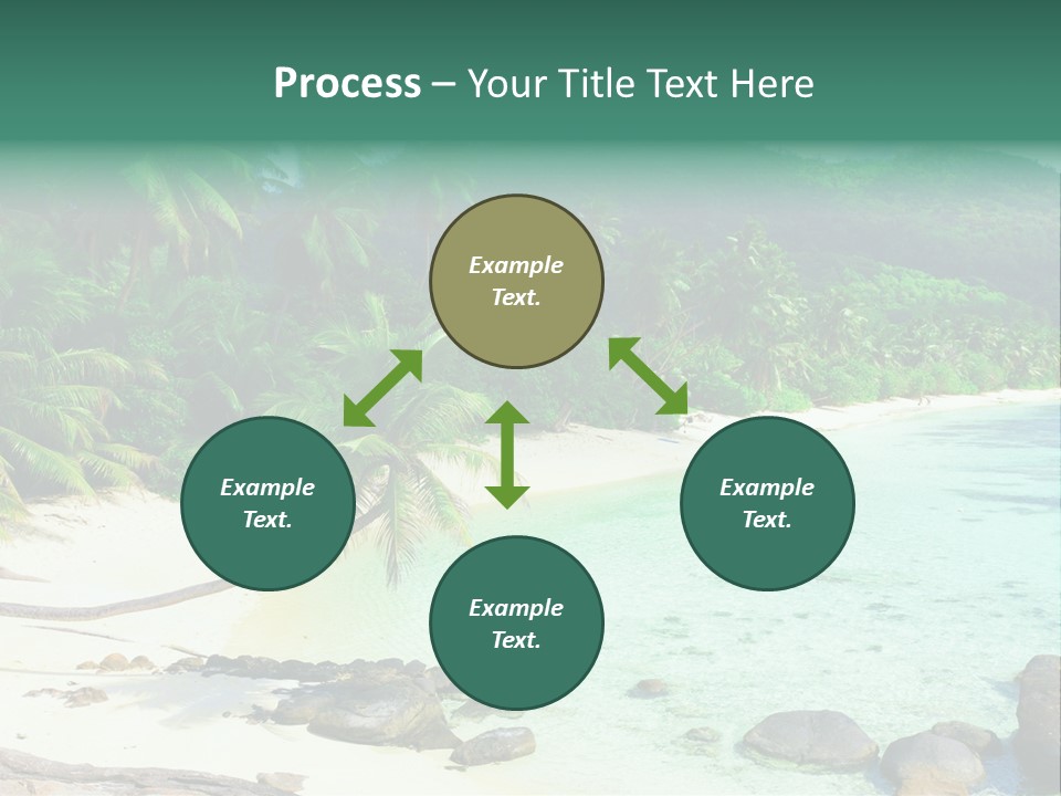 Sailboat Copyspace Beach PowerPoint Template