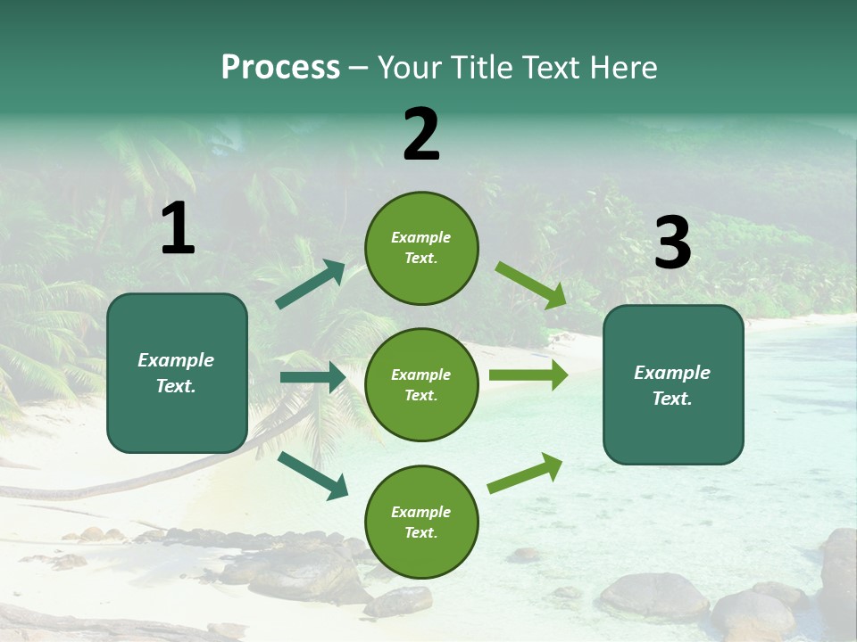 Sailboat Copyspace Beach PowerPoint Template