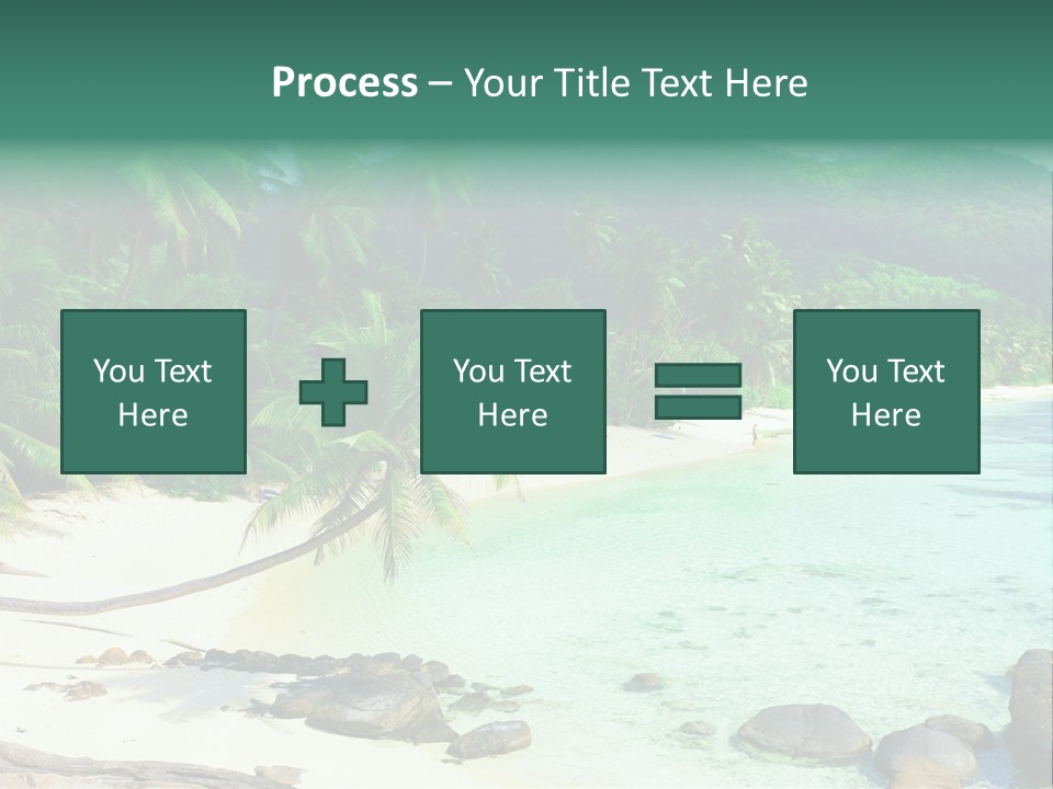 Sailboat Copyspace Beach PowerPoint Template