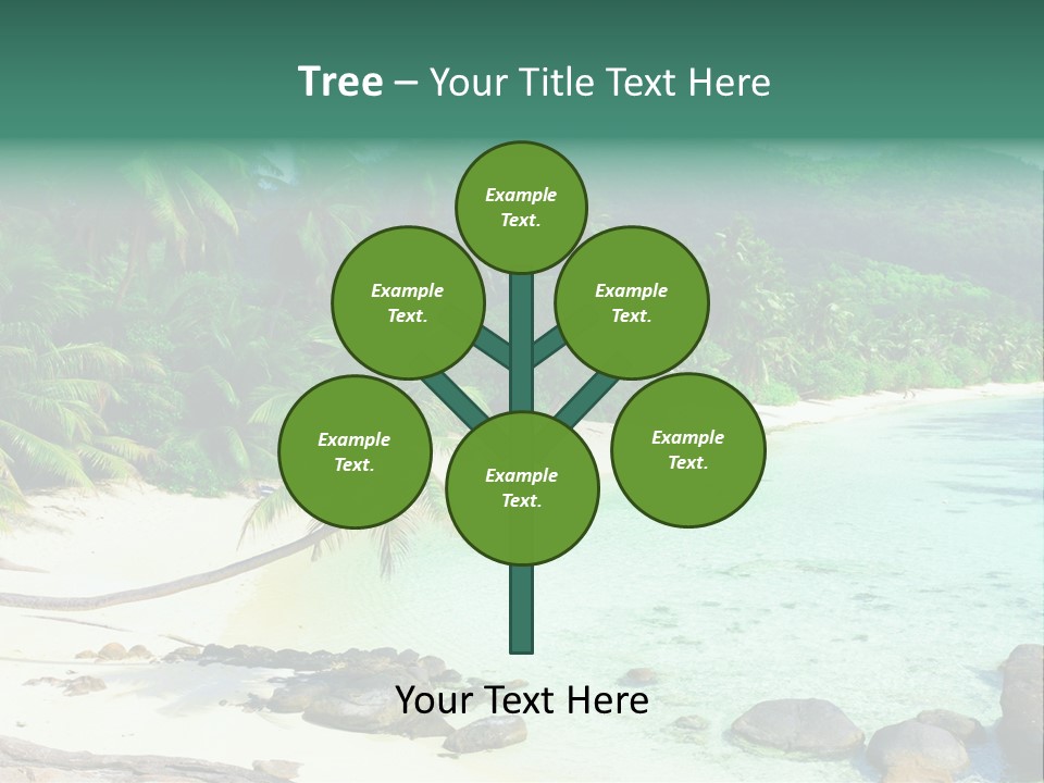 Sailboat Copyspace Beach PowerPoint Template