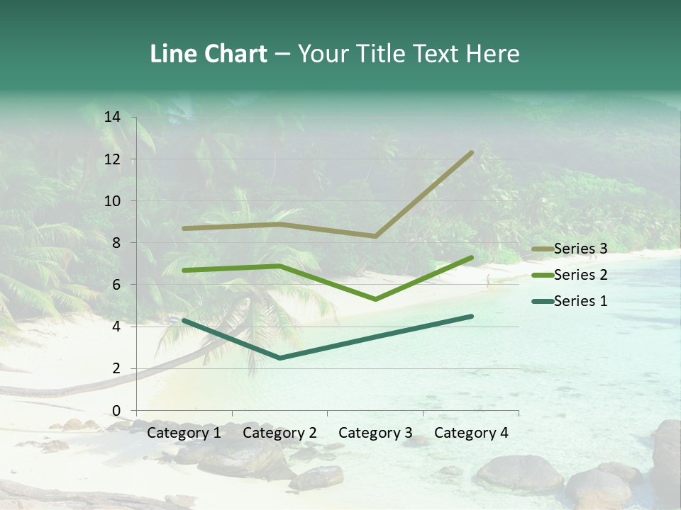 Sailboat Copyspace Beach PowerPoint Template