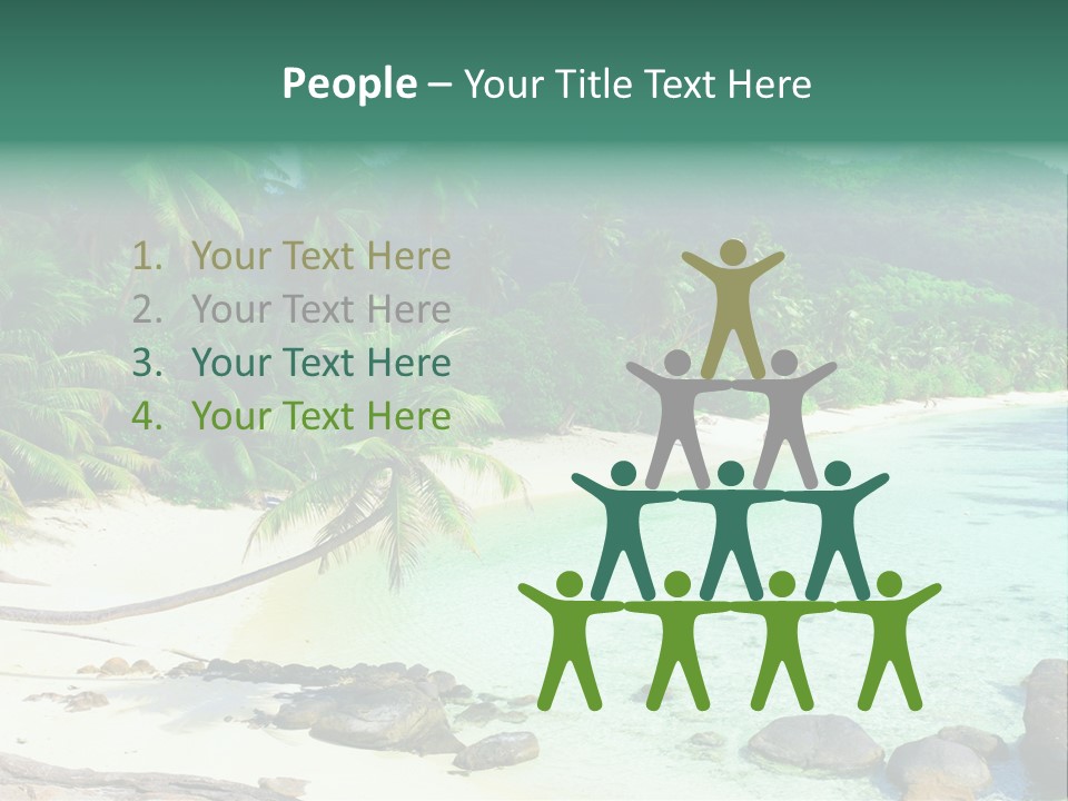 Sailboat Copyspace Beach PowerPoint Template