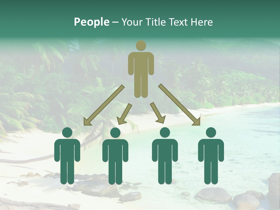 Sailboat Copyspace Beach PowerPoint Template