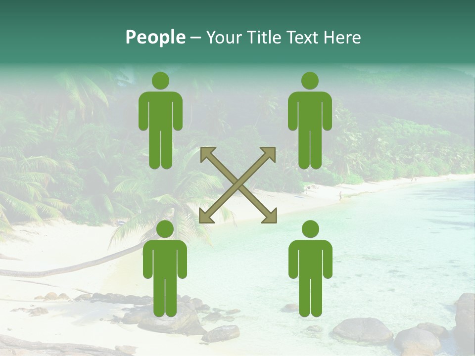 Sailboat Copyspace Beach PowerPoint Template