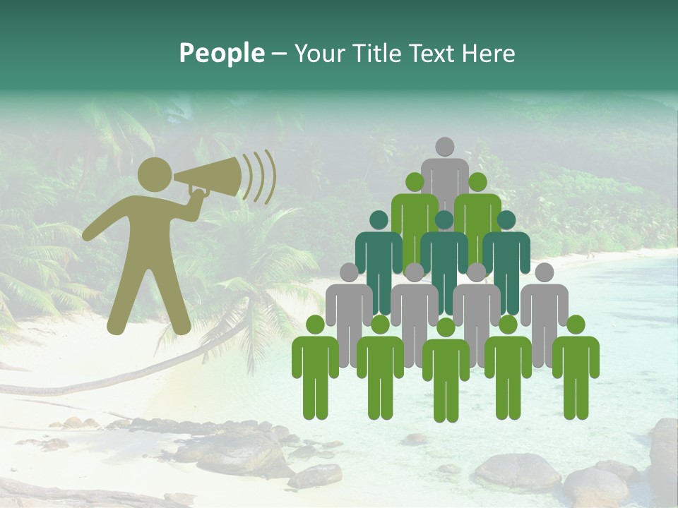 Sailboat Copyspace Beach PowerPoint Template