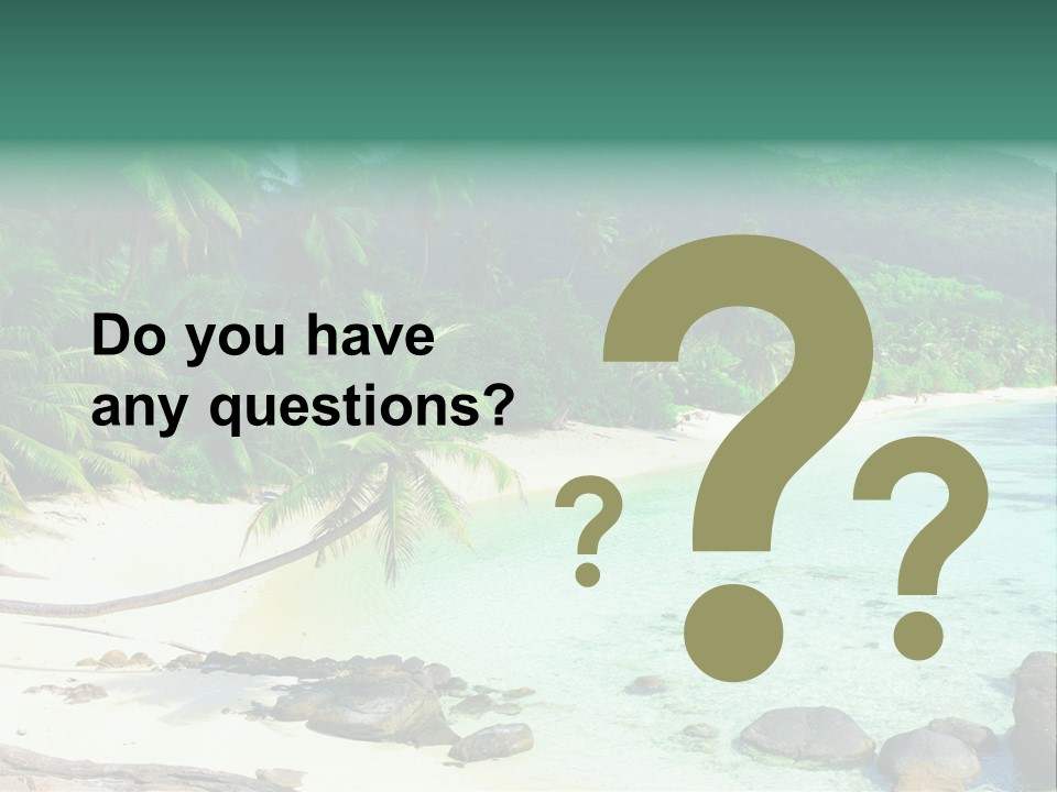 Sailboat Copyspace Beach PowerPoint Template