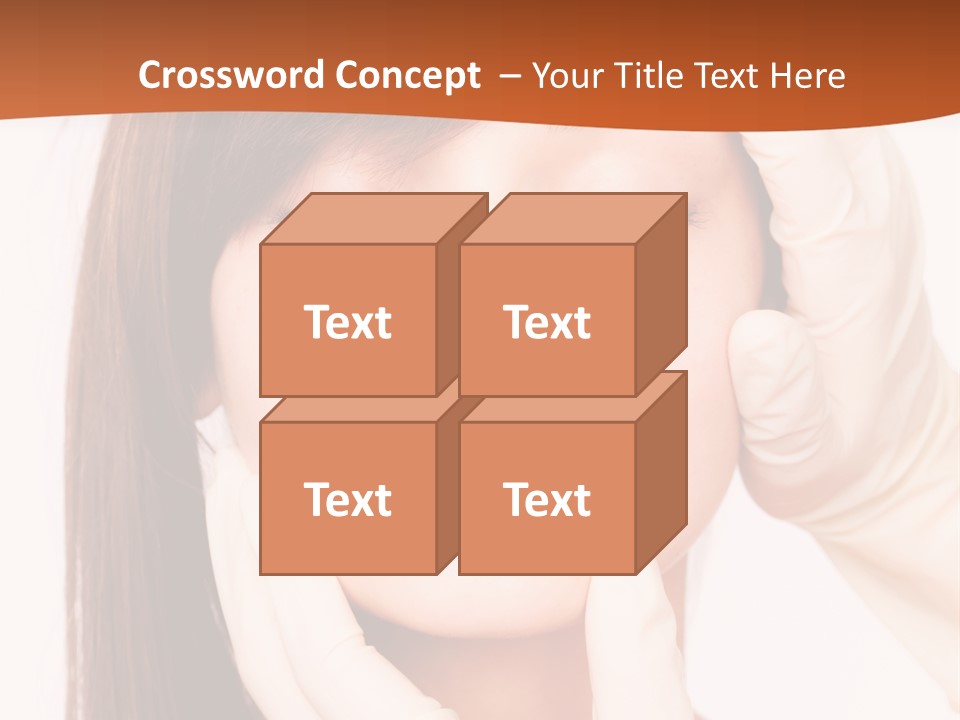 Female Latex Caucasian PowerPoint Template