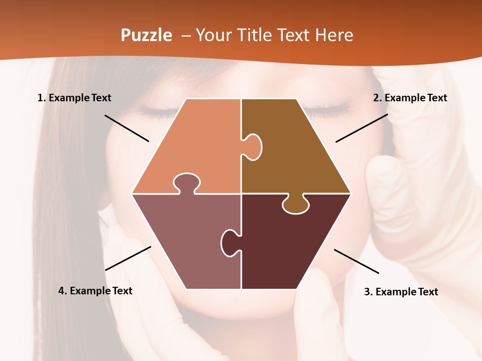 Female Latex Caucasian PowerPoint Template