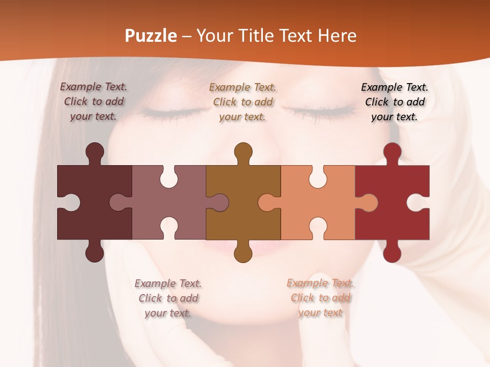 Female Latex Caucasian PowerPoint Template